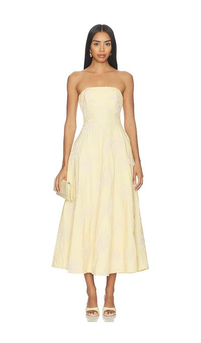 ROTATE ROTATE Flower Strapless Dress