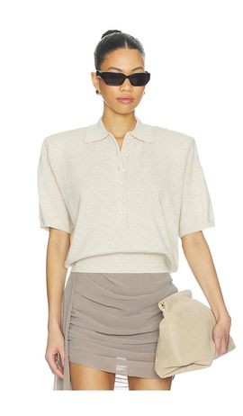 ROTATE ROTATE Knitted Polo Top