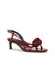 ROTATE ROTATE Mid Heel Knot Patent Croc Strappy Sandal - 2