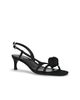 ROTATE ROTATE Mid Heel Knot Satin Strappy Sandal - 2