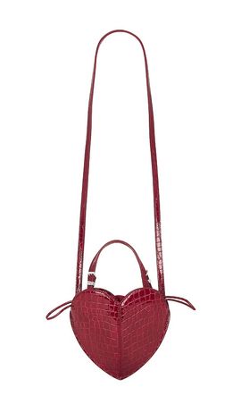 ROTATE ROTATE Patent Croco Heart Bag