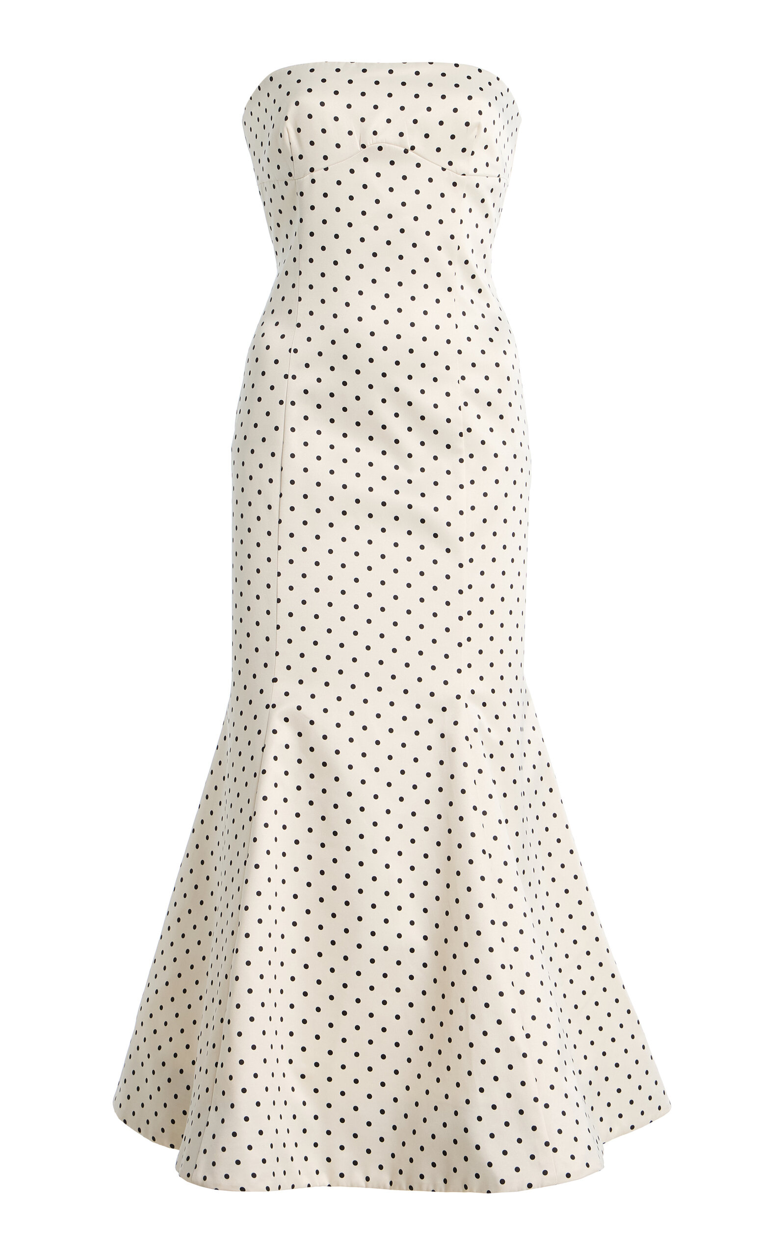 ROTATE ROTATE PolkaDot Satin Midi Dress