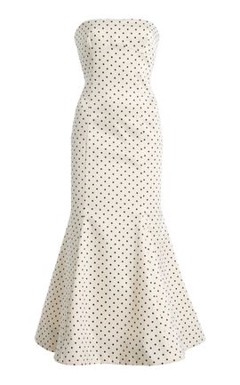 ROTATE ROTATE PolkaDot Satin Midi Dress