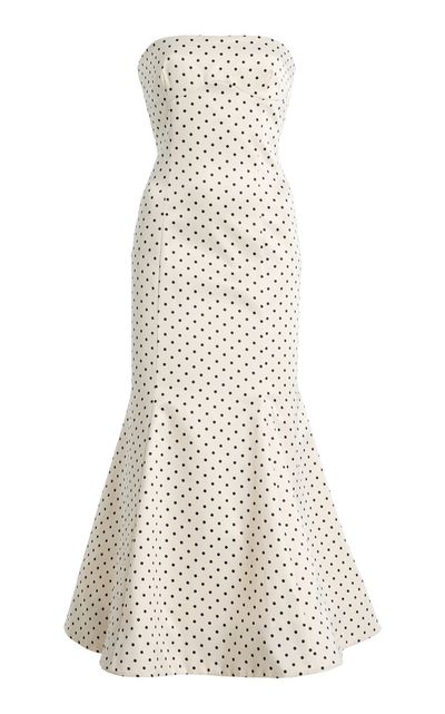 ROTATE ROTATE PolkaDot Satin Midi Dress