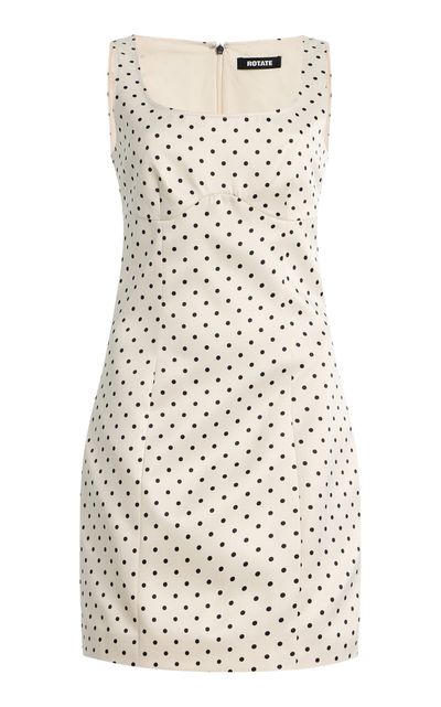 ROTATE ROTATE PolkaDot Satin Mini Dress