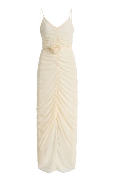ROTATE ROTATE Ruched Slip Dress