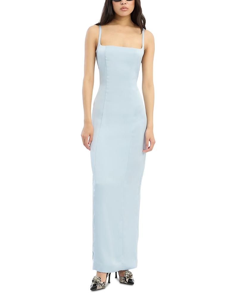 rotate satin midi dress Rotate - Bridal silk satin jacquard midi dress