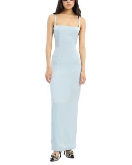 Rotate Rotate Satin Strap Maxi Dress