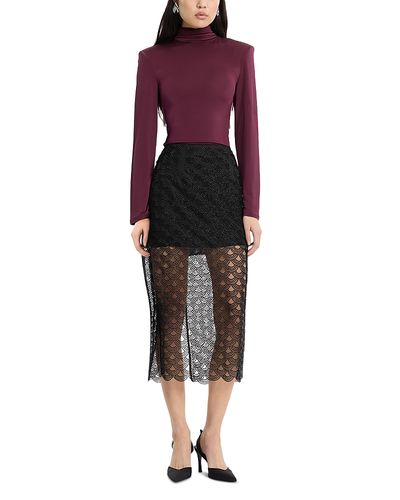 Rotate Rotate Sequin Midi Pencil Skirt