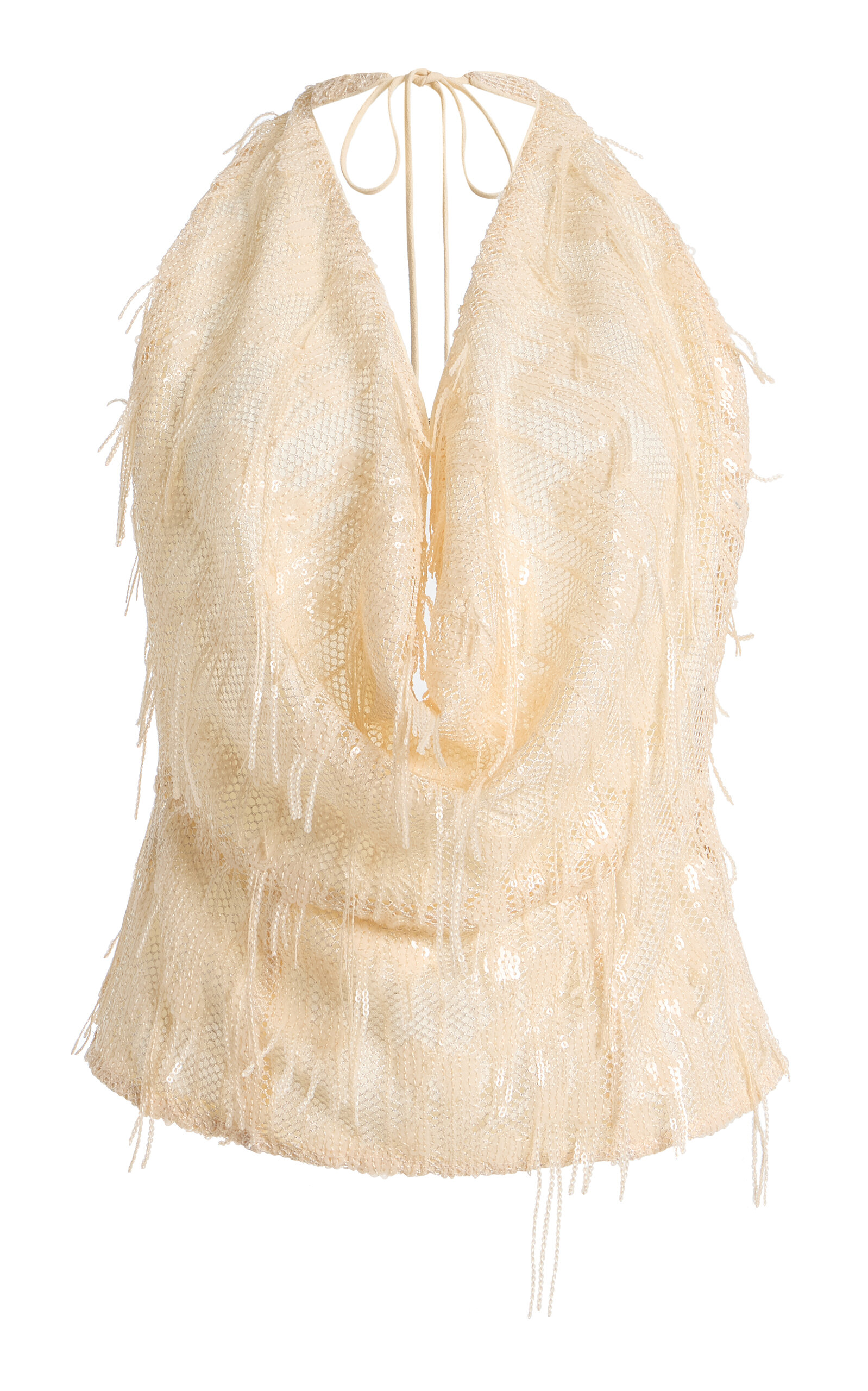 ROTATE ROTATE Sequined Halter Top