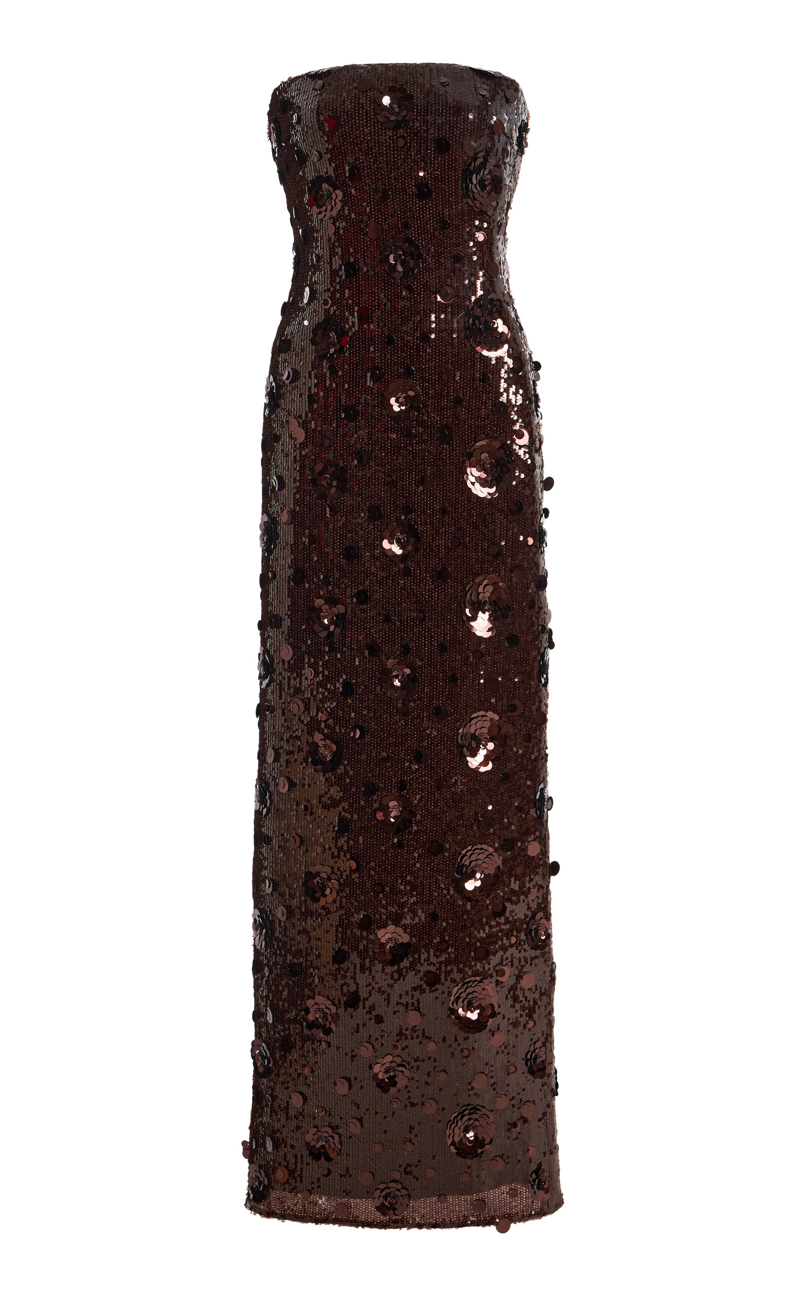ROTATE ROTATE Sequined Maxi Tube Dress