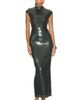 ROTATE ROTATE Sequins Maxi Train Dress - 1
