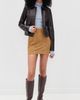 ROTATE ROTATE Suede Mini Bell Skirt Tan - 5
