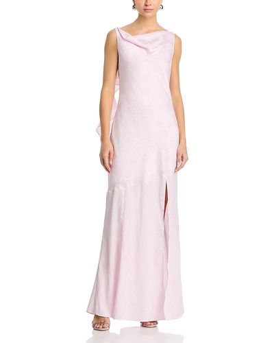 knee length dresses for ladies Rent Rotate Floral Strapless Mesh Maxi Dress main image 0