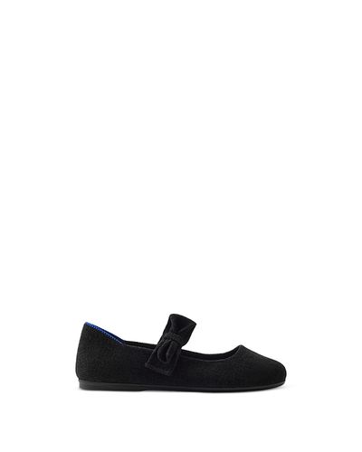 Rothy's Rothy's Girls' ReVelvet Tux Bow Mary Jane Flats Toddler, Little Kid