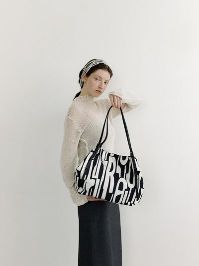 ROUGE & LOUNGE Buckle Detail Spacious Shoulder Bag