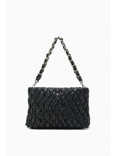 ROUGE & LOUNGE Diamond Quilted Leather Shoulder Bag (RA2E9ABG782WBK)