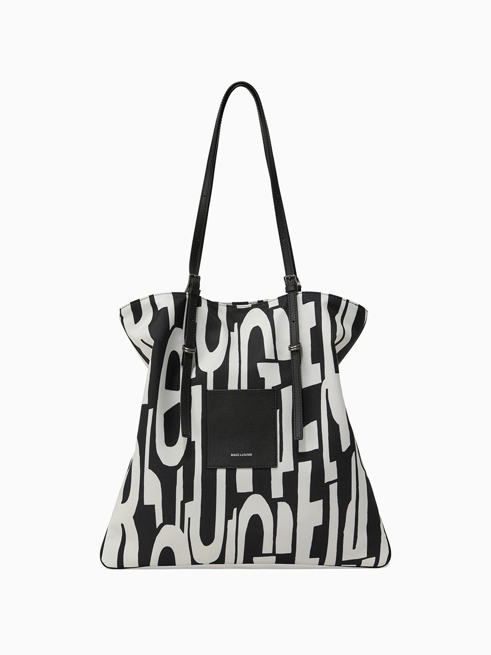 ROUGE & LOUNGE Dual Handle Buckle Accent Shopper Bag
