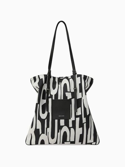 ROUGE & LOUNGE Dual Handle Buckle Accent Shopper Bag