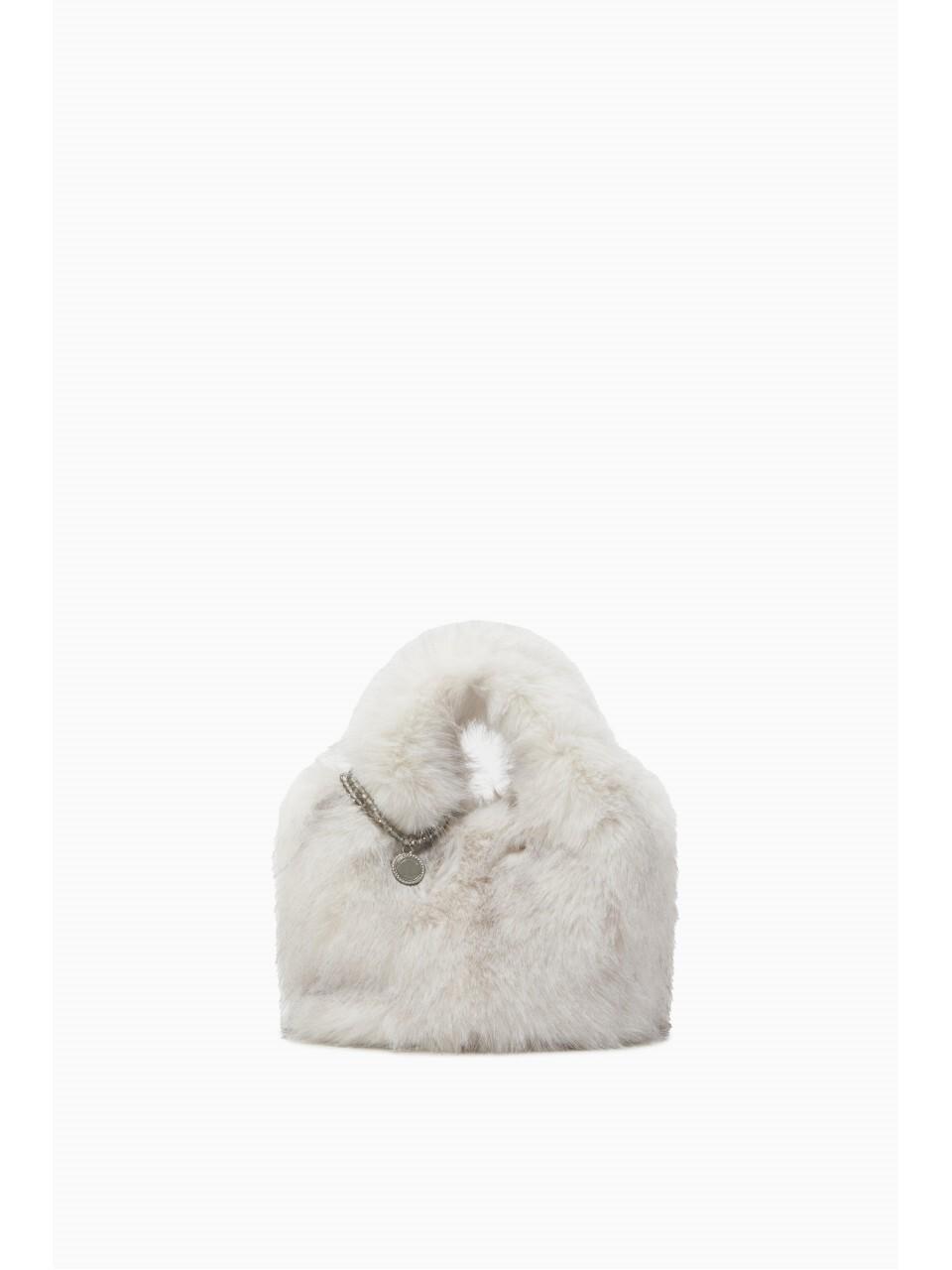 ROUGE & LOUNGE Fur Beaded Charm Orso Tote (RA2E9ABG851WLG)