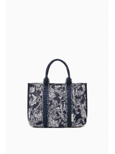 ROUGE & LOUNGE Jacquard Floral Pattern Tote Bag (RA2F3ABG671WNY)