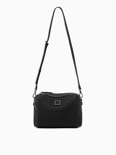 ROUGE & LOUNGE Lamb Leather Dual-zip Mini Cross-body Bag