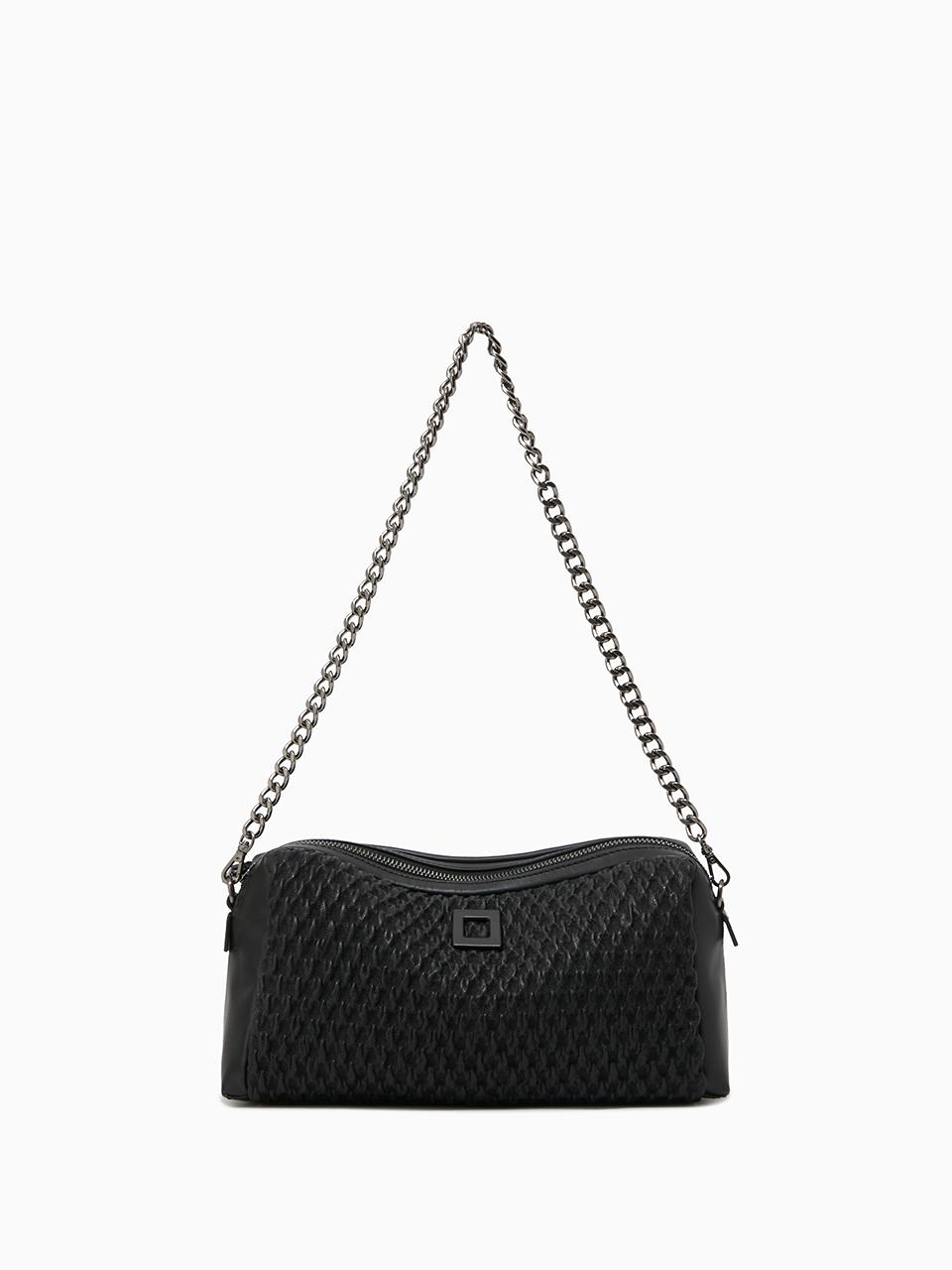 ROUGE & LOUNGE Lightweight Leather Dual-Strap Cross-Body Bag