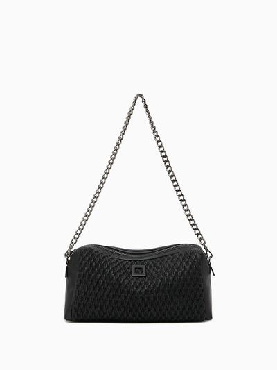 ROUGE & LOUNGE Lightweight Leather Dual-Strap Cross-Body Bag