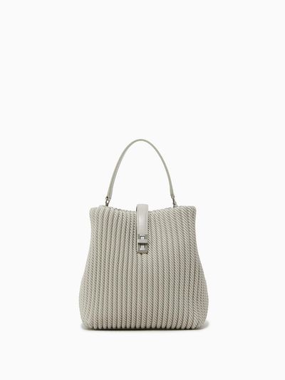 ROUGE & LOUNGE Pleated Bucket Shoulder Bag