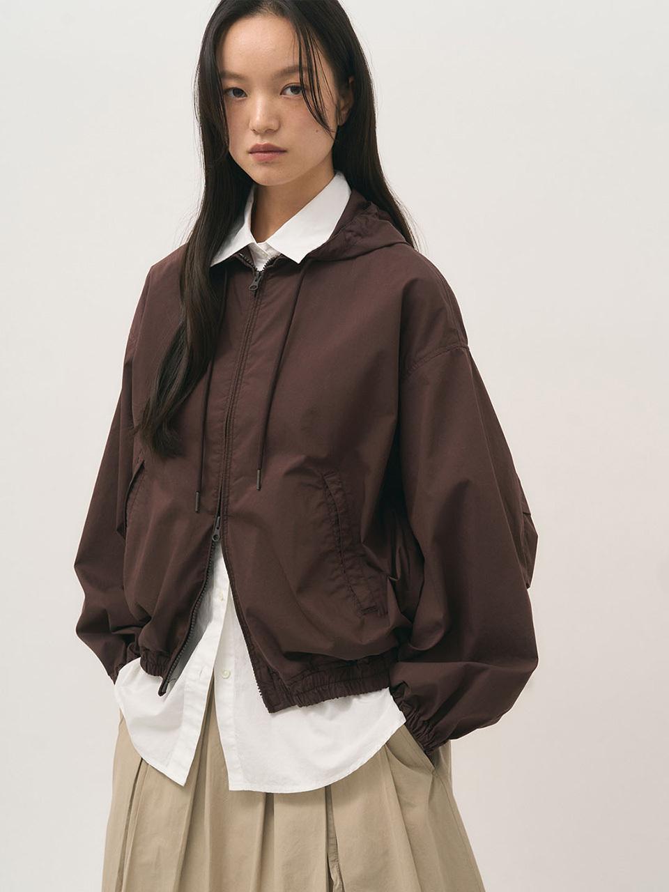 rough side White Label Breeze Jumper Casual Jacket [Maroon]