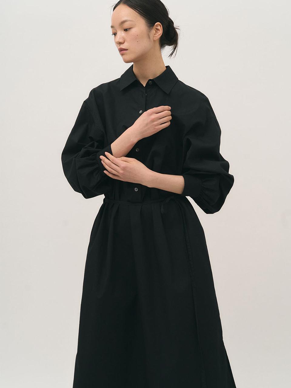 rough side White Label Natural Shirt Crow Dress