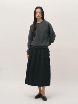 rough side White Label Stable Cut Sweat Shirt [Graphite]