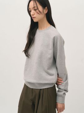 rough side White Label Stable Cut Sweat Shirt [M.Grey]