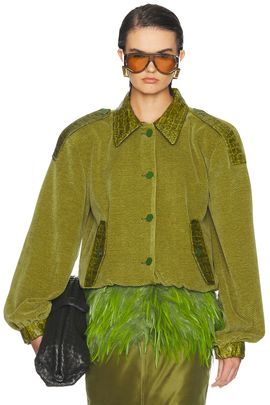 Rowen Rose Rowen Rose Crop Bomber Jacket