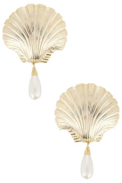 Rowen Rose Rowen Rose Oversized Shell Brooch
