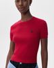 Rowing Blazers Rowing Blazers Cotton Blend Cable Crewneck Sweater Red - 2