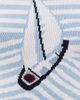 Rowing Blazers Rowing Blazers Cotton Sailboat Striped Sweater Light Blue White Stripe - 6