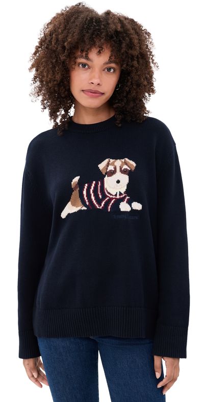 Rowing Blazers Rowing Blazers Cotton Terrier Dog Sweater NAVY