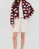 Rowing Blazers Rowing Blazers Cropped Sheep Sherpa Burgundy - 5
