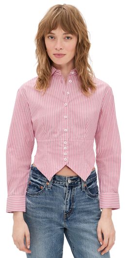Rowing Blazers Rowing Blazers Cummerbund Button Down Shirt Pink