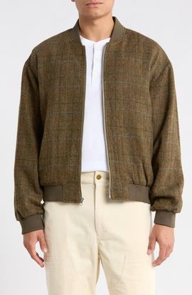 ROWING BLAZERS ROWING BLAZERS Damian Wool Plaid Bomber Jacket