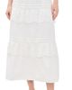 Rowing Blazers Rowing Blazers Eyelet Tiered Skirt White - 1