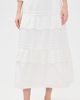 Rowing Blazers Rowing Blazers Eyelet Tiered Skirt White - 2