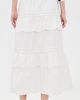 Rowing Blazers Rowing Blazers Eyelet Tiered Skirt White - 3