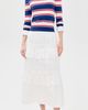 Rowing Blazers Rowing Blazers Eyelet Tiered Skirt White - 5