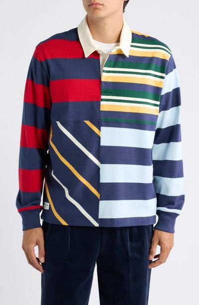 ROWING BLAZERS ROWING BLAZERS Harrison Pieced Stripe Rugby Shirt