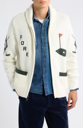 ROWING BLAZERS ROWING BLAZERS Lewis Golf Zip Cardigan