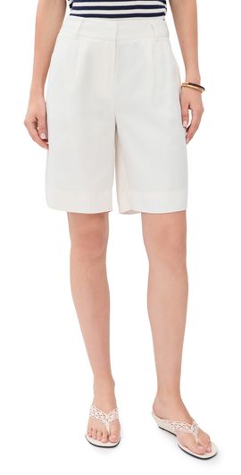 Rowing Blazers Rowing Blazers Linen Tencel Blend Bermuda Trousers White