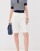 Rowing Blazers Rowing Blazers Linen Tencel Blend Bermuda Trousers White - 5