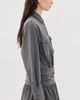 Rowing Blazers Rowing Blazers Pinstripe Button Down Dress Heather Gray - 4